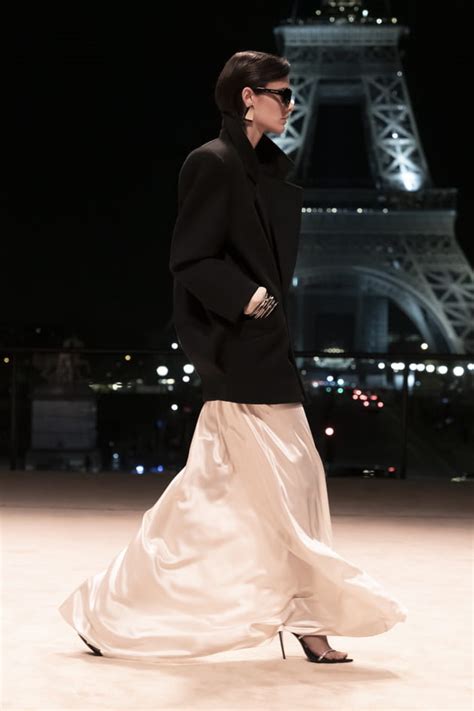 ysl fashion show paris 2022|yves Saint Laurent pose.